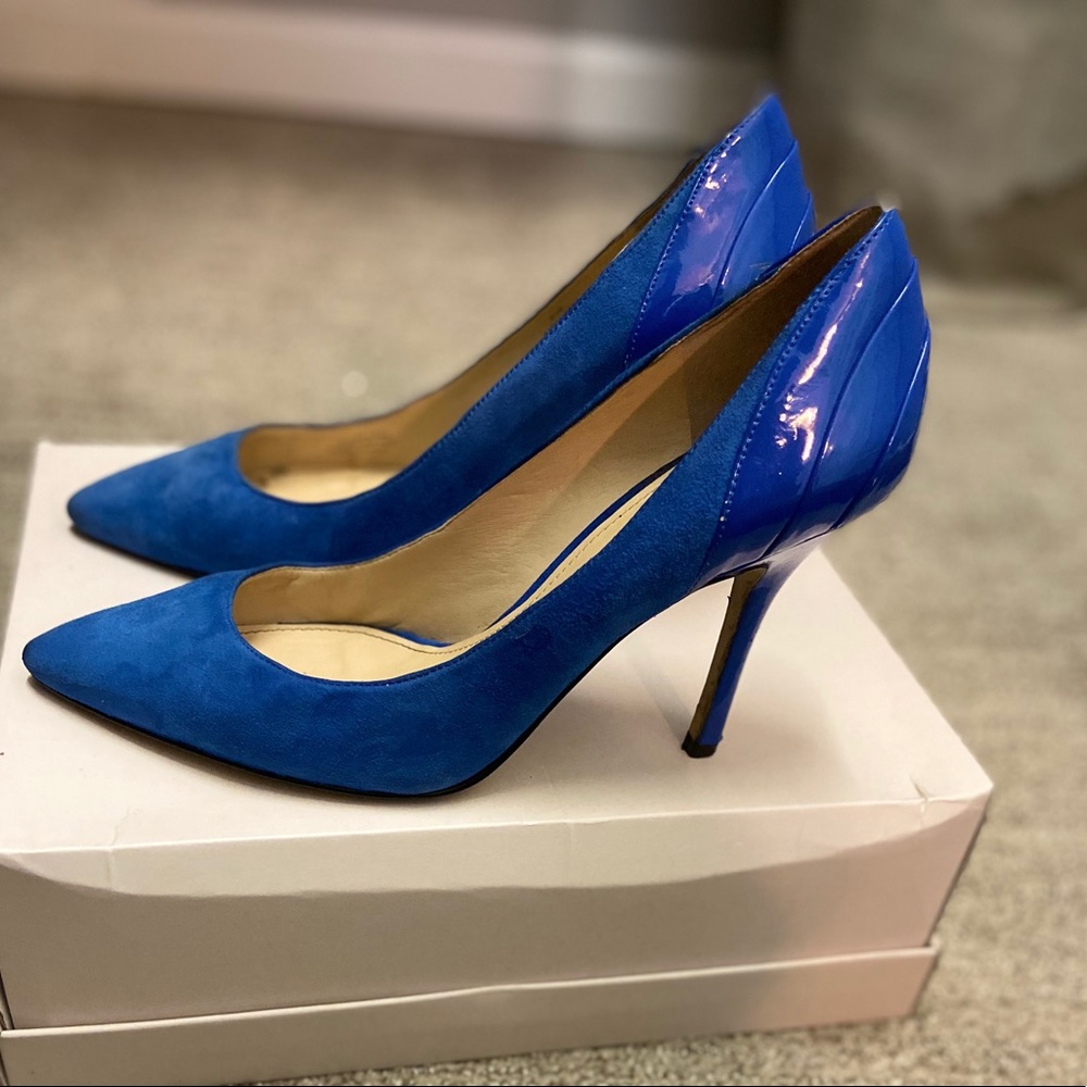 Enzo Angilioni Royal Blue Pumps